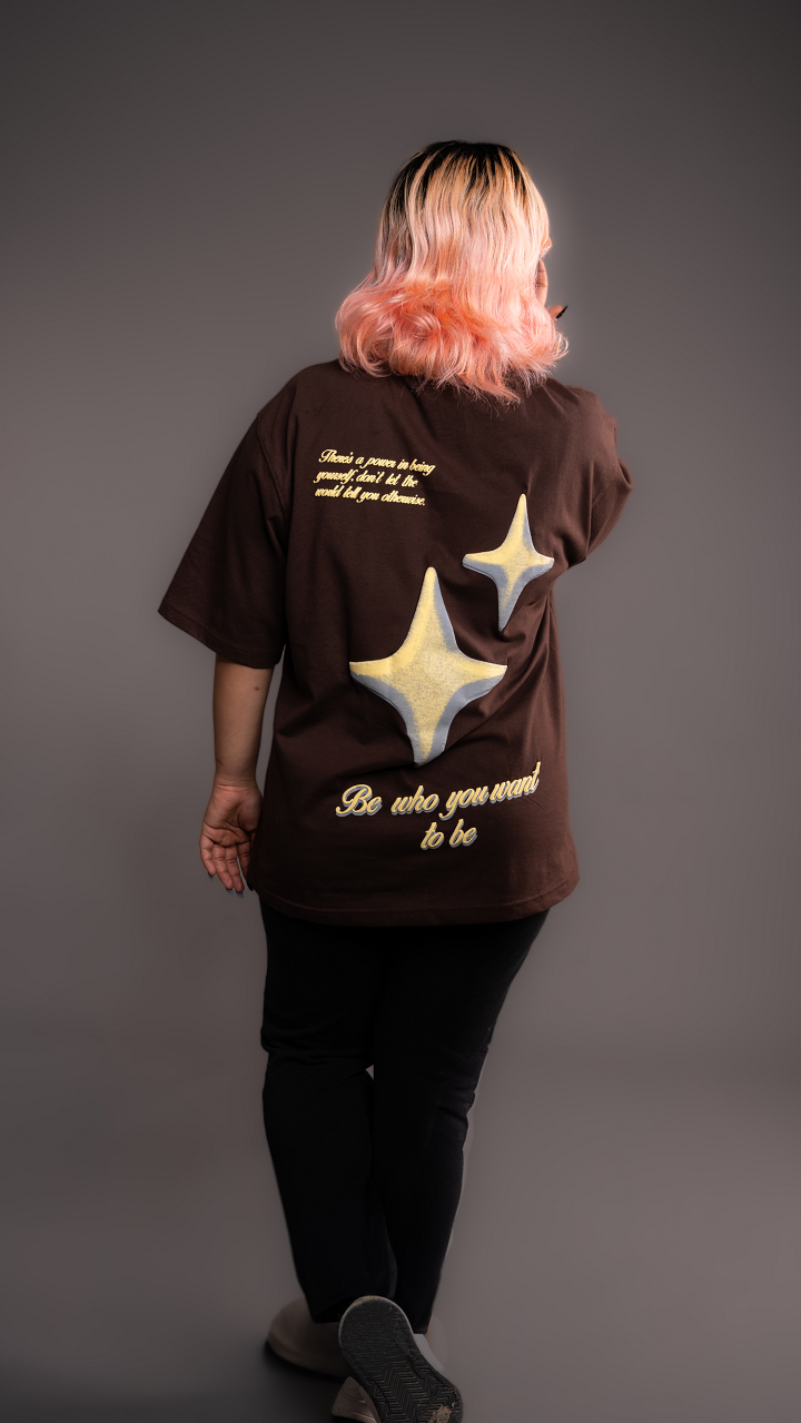 BE YOURSELF OVERSIZED TEE